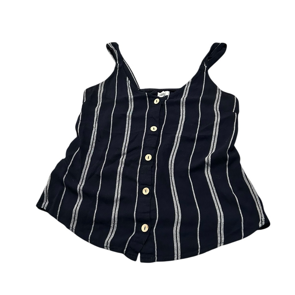 MAURICES blue striped front tank